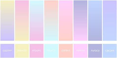 Premium Vector | Stylish pastel gradient set color pick Pastel pallete set Color template