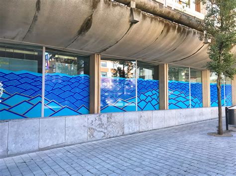 TAPE ART WINDOW FACADE // WATERFRONT on Behance