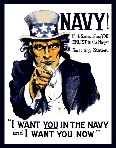 I Want You - Uncle Sam U.S. Navy Digitally Remastered Fine Art Print ...