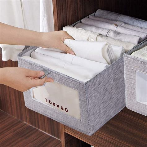 Foldable Clothes Wardrobe Storage Box Organizer with Handle to Pull Ou – Mangata