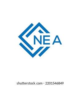 Nea Letter Logo Design On White Stock Vector (Royalty Free) 2201546849 ...