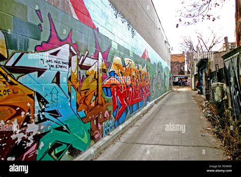 Kensington Market Toronto Graffiti Stock Photo - Alamy