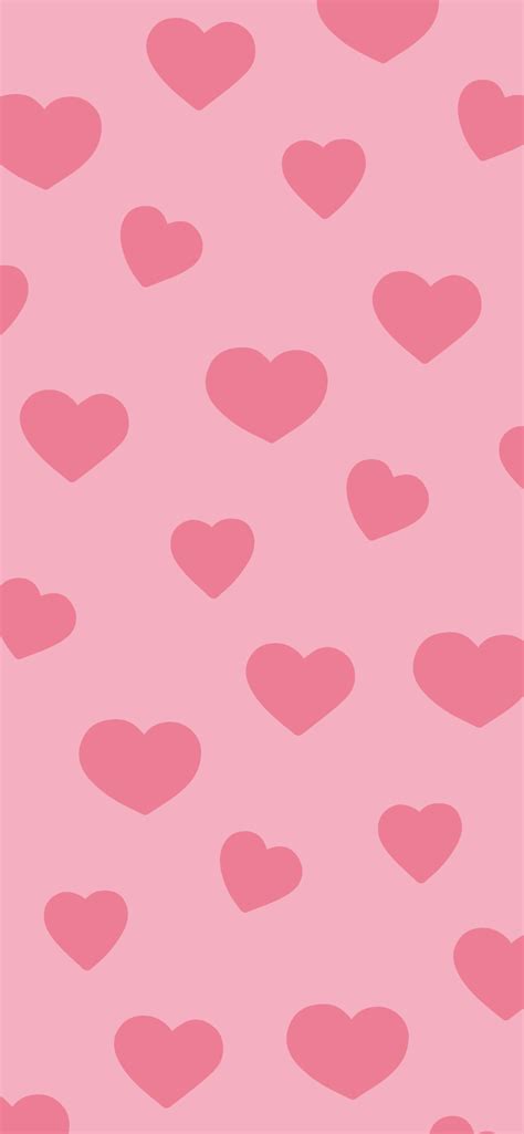 Love Hearts Pattern Pink Wallpaper - Aesthetic Heart Wallpaper 4k Iphone Wallpaper Preppy ...