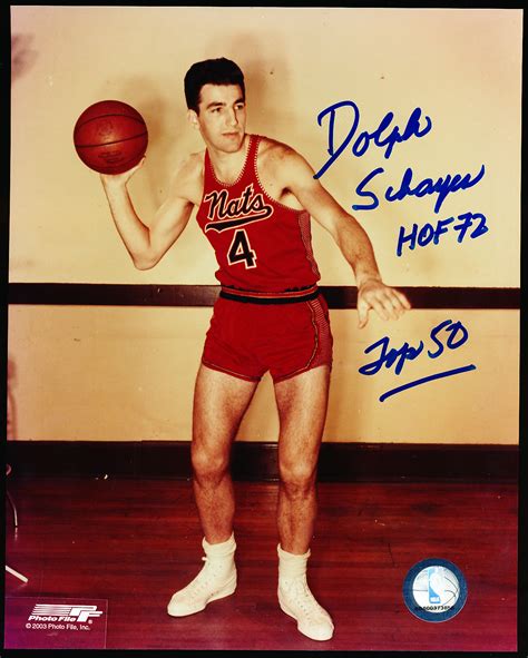 Lot Detail - Dolph Schayes Autographed Syracuse Nats NBA Color 8” x 10” Photo