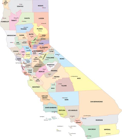 California Counties Map | Mappr