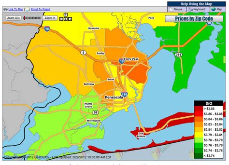 Pensacola Zip Codes Map 32534 - London Top Attractions Map