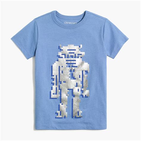 Factory: Boys' Metallic Robot Graphic Tee For Boys