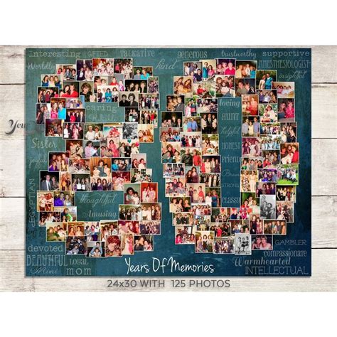 Celebrate 80 years of life with this 80th premium photo collage ...