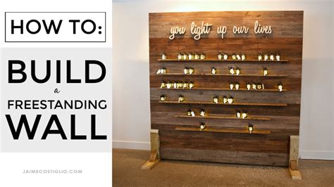 How to Build a Freestanding Display Wall - YouTube