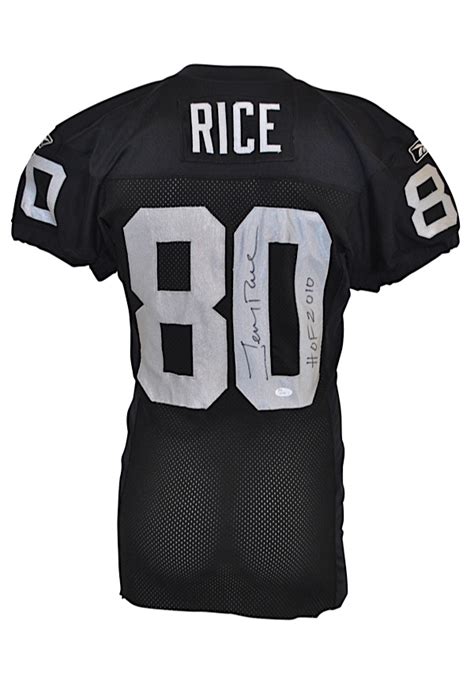 Lot Detail - 2002 Jerry Rice Oakland Raiders Game-Used & Autographed ...