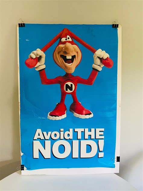 Vintage Avoid the Noid Domino's Pizza Advertising Poster - Etsy