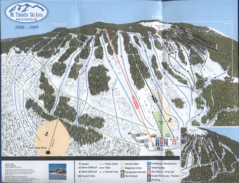 Mt Timothy Ski Trail Map - British Columbia Canada • mappery