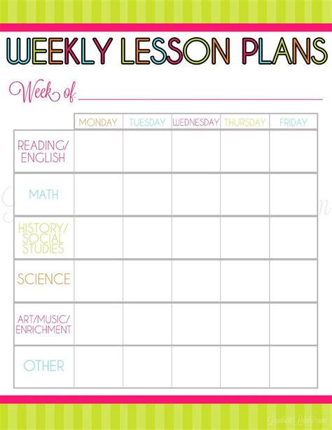 Free Printable Preschool Teacher Planner - Ted Luton's Printable ...