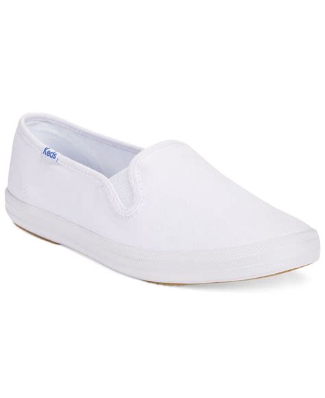 Keds Women's Champion Oxford Slip-on Sneakers in White | Lyst