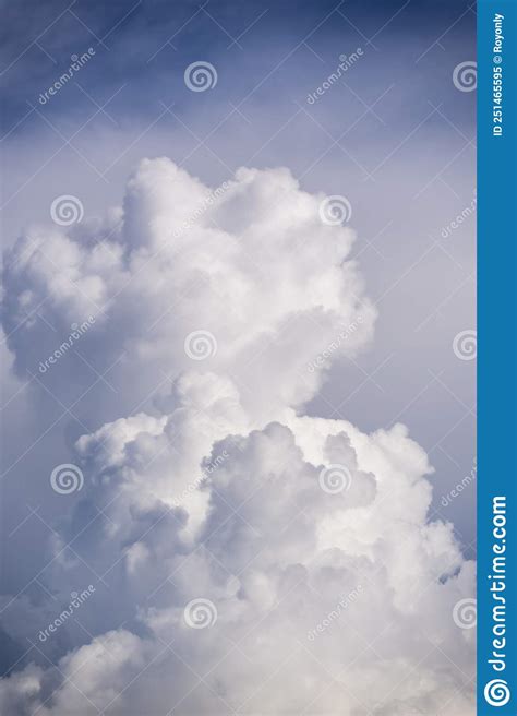 Dramatic Monsoon Cloud Formation in the Blue Sky Stock Image - Image of ...