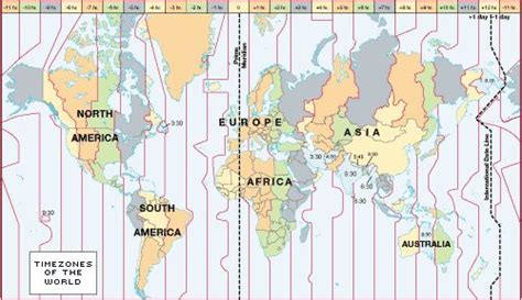 time zones - Google Images | Time zone map, Time zones, World time zones