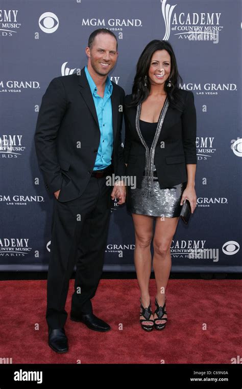 Jay Barker, Sara Evans at arrivals for Academy of Country Music ACM Awards 2011 - Arrivals, MGM ...