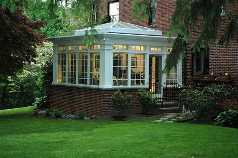 Love the combination of wood, brick & glass | Sunroom addition, Four ...