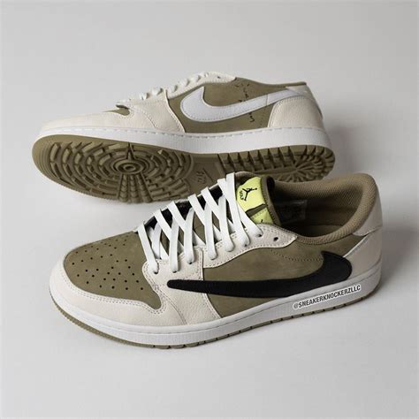 Travis Scott’s Air Jordan 1 Low Golf “Olive” Releases On October 13th ...