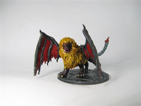 Manticore 32mm Handpainted Miniature for Dungeons and Dragons - Etsy