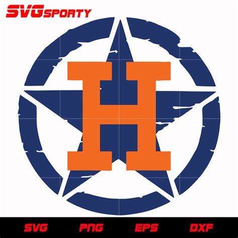 Houston Astros Star Logo svg, mlb svg, eps, dxf, png, digital file for ...