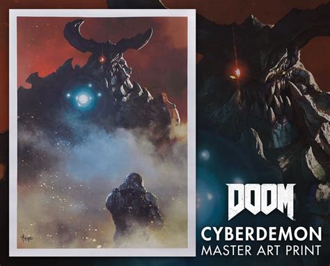 DOOM: Cyber Demon Master Art Print | Gaming Heads