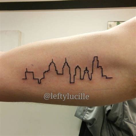 Erin Clayton on Instagram: “#philadelphia #skyline #silhouette #tattoo ...