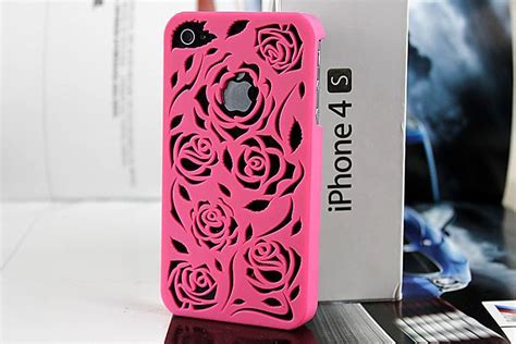 Rose Cut Out Iphone 4 Case (dark Pink) on Luulla