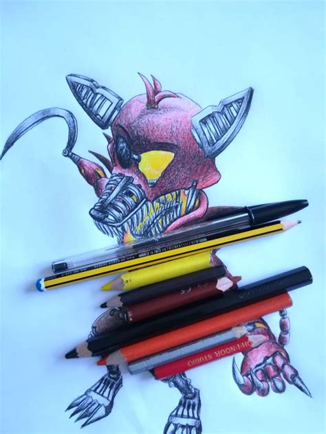 GRIM FOXY(with speed-drawing) | Five Nights At Freddy's Amino