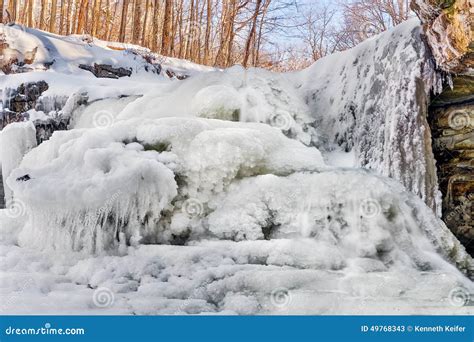 Icy McCormicks Creek Falls stock image. Image of cold - 49768343