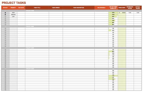 15 Free Task List Templates - Smartsheet | Spreadsheet template, Excel spreadsheets templates ...