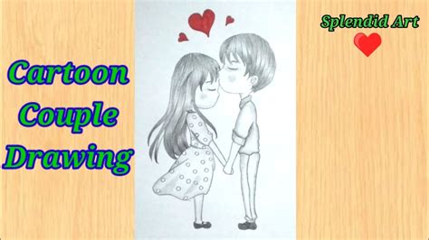 Cartoon Love Couple To Draw