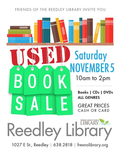 Reedley Fall Book Sale - Friends of the Fresno County Public Library