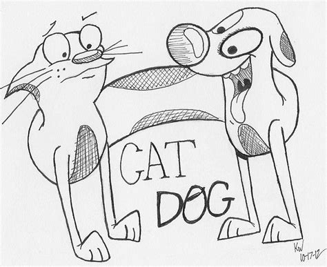 catdog dibujos a lapiz - Clip Art Library