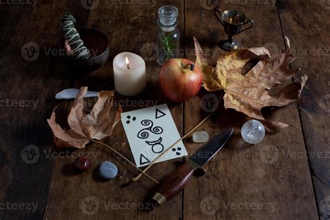 Wiccan Altar for Autumn 1264761 Stock Photo at Vecteezy