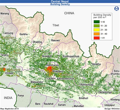 RAOnline Nepal: Nepal Maps - Population Density of Nepal