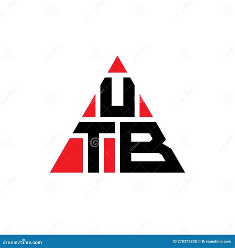 UTB Triangle Letter Logo Design with Triangle Shape. UTB Triangle Logo ...