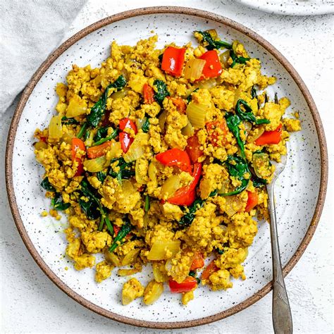 The Best Vegan Tofu Scramble with Veggies - Plant-Based on a Budget