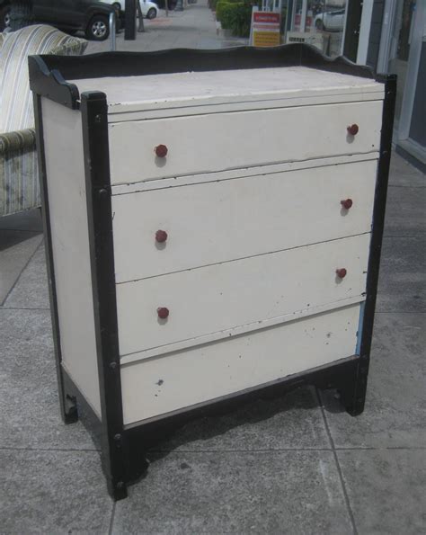 UHURU FURNITURE & COLLECTIBLES: SOLD - Black and White Dresser - $50