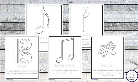 Music Symbols Colouring Pages - Simple Living. Creative Learning