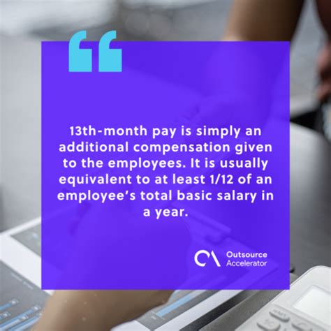 An introduction to 13th month pay law and computation | Outsource Accelerator