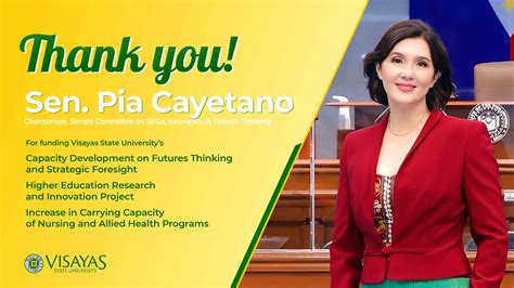 President’s Notes: Daghan kaayong salamat, Senator Pia S. Cayetano ...