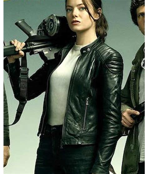 Emma Stone Zombieland Double Tap Wichita Leather Jacket - Jackets Creator