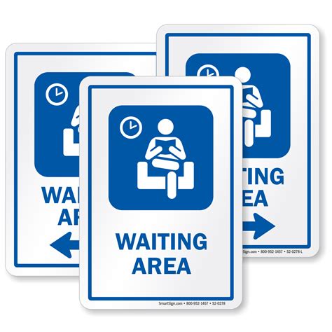 Waiting Area Signs | Waiting Area Door Signs