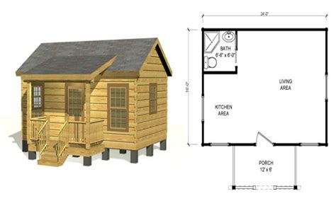 Tiny Log Home Floor Plans - floorplans.click