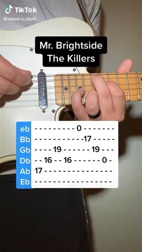 Mr. Brightside The Killers | Guitar tutorials songs, Guitar songs, Guitar chords for songs