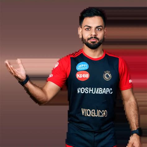 Virat Kohli RCB PNG Image HighQuality Digital Art Featuring Virat Kohli ...