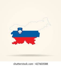 Map Slovenia Slovenia Flag Colors: เวกเตอร์สต็อก (ปลอดค่าลิขสิทธิ์ ...