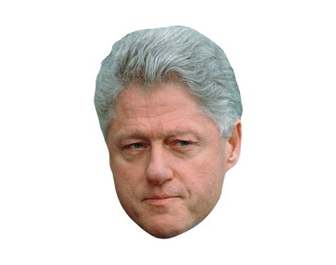 Bill Clinton VIP Celebrity Cardboard Cutout Face Mask