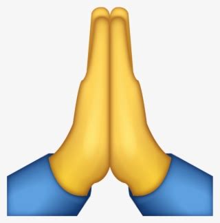 Emoji Emoji Pray Thankyou Thanks - Praying Hands Emoji Png Transparent ...